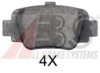 A.B.S. 36849 OE Brake Pad Set, disc brake